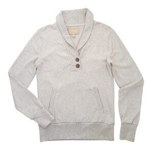 Banana Republic Light Gray Shawl Collar Pullover for Women – Size S